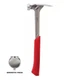 Milwaukee 17 oz. Smooth Face Framing Hammer with Steel I-Beam 16 in. Handle, Red