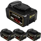 1/4x Lithium Ion Battery For DeWalt 20V 20 Volt Max 12.0AH DCB205 DCB206 DCB200