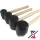 4 Pcs Rubber Mallet with Ergonomic Hard Wood Handles by X1Tools