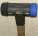 Wiha 83230 1.2&rdquo; Dia. Split Head Mallet 30mm Hickory Handle Blue & Black Faces