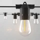 LED Outdoor String Lights 96FT Waterproof Dimmer Timer Black alitade IP65 Patio