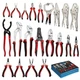 Pliers Set 21 Pieces Full Assortment EVA Red black Model 21DGNQ DISEN Versatile