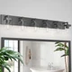 Bathroom Vanity Light 6 Lights Square Modern Black Over Mirror Fixture Danshinro