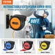 VEVOR Retractable Extension Cord Reel, 80 FT, Heavy Duty 12AWG/3C SJTOW Retracta