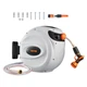 VEVOR Retractable Hose Reel Water Hose Reel 65'x5/8" 180&deg; Swivel Wall-Mounted