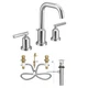 Bathroom Sink Faucet Two Handle High Arc Widespread Chrome TV6142 Moen Gibson