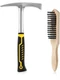 28 oz Welding Chipping Hammer and Wire Brush, 12.4 Inch Heavy Duty Forged Ste...