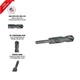 1-3/64" Reduced Shank High Speed Steel Drill Bit with 1/2" Shank, DWDRSD Series