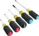 Klein Tools 80031C 5-Piece Color-Coded Screwdriver Set, Made in USA, Multi 