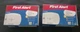 Lot of 2 First Alert CO605B Carbon Monoxide Plug-In Alarms with Battery Backup
