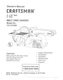 Craftsman 137.215360 Belt & Disc Sander Instruction Manual