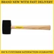 Stanley 16 oz Rubber Mallet Soft Face Hammer for Woodworking & Tile