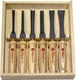 Flexcut Six Piece Mallet Starter Set Different Style Blades Ash Wood Handles