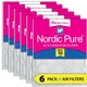 20x25x1 (19_1/2x24_1/2) Nordic Pure Tru Mini Pleat MERV 10 Air Filters 6 Pack