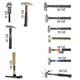 Assorted, Size, Shap, Material, Weight  and Brand Hammer, Wood Ball Peen Hammer