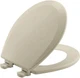Bemis 500EC Durable Wood Toilet Seat with Easy Clean Hinges, Made in USA, Round,