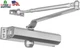 Dynasty Hardware Door Closer, Commercial Hydraulic Closer, Self-Closing, Spring 