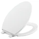 KOHLER K-4774-0 Brevia Elongated White Toilet Seat with Quick-Release Hinges And