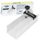 FIRSTINFO H5441 Metal Aluminum Miter Box 9.8 Inch Mitre full size, Silver 