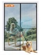 MAGZO Magnetic Screen Door Fit Door Size 40 x 96 Inch, Screen Size 42" x 97" Wht