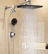 Veken SHC5V401 Rain Shower Head Handheld Combo Chrome 2.5 GPM