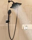 Veken High Pressure Rain Shower Head with Handheld, Square Rainfall Shower He...