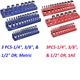 WORKPRO Magnetic Socket Organizer Set 3PCS Socket Holder Set 1/4", 3/8" and 1/2"