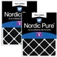 Eliminate Odors Fast - Nordic Pure 20x25x1 Carbon Air Filters 2 Pack