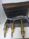 FORIOUS 2 Handle Gold Bathroom Faucet 8inch Bathroom Sink Faucet