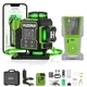 Laser Level 4D Green 400ft 4x360 Self Leveling Receiver Huepar W04CG Outdoor