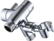 G-Promise Solid Metal Shower Arm Diverter with 3 inches, Polished Chrome 