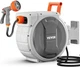 VEVOR 65ft Retractable Garden Hose Reel 1/2" Wall Mount 9-Pattern Nozzle
