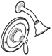 Moen T2152ORB Brantford Posi-Temp Pressure Balanced Shower Trim, Oil Rubbed Bron