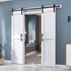 Barn Door 24 x84 Double White Sliding Hardware Kit Included EaseLife Waterproof