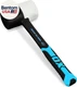 TOOLS Combination Rubber Mallet - Non-Marking Rubber Mallet Hammer with Fibergla