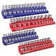 WORKPRO Magnetic Socket Organizer Set, 4 Pieces-1/4" & 3/8" DR, SAE & Metric