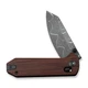 Civivi Knives Yonder Crossbar Lock C23073B-DS2 Guibourtia Wood Damascus Knife