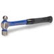 VAUGHAN Ball Pein Hammer, 12 oz, Steel Handle, American High Carbon Steel, R2012