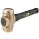 Wilton WIL-90412 4-pound Head, 12 B.A.S.H Brass Hammer with Safety Plate Securin