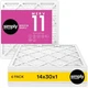 Simply 14x30x1 Air Filter, MERV 11, 6 Pack, For Home AC Furnace & HVAC