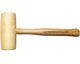 C.S. Osborne & Co. No. 89.5 3-1/2" Hickory Barrel Shaped Mallet / MADE IN USA (