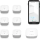 Yolink Water Leak Starter Kit: Hub + 6 Leak Sensor 4 (105 Db Siren), Lora Long-R