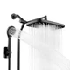 Shower Head Combo Rain Handheld 5 Modes High Pressure Anti Clog Seacity Wide