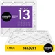 Filter 14x30x1 Merv 13 14 Pack Home AC Furnace HVAC White Air Simply Actual Size