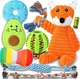 9 Pack Puppy Chew Toys Teething Squeaky Rope Ball Dog Toy Set