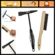 Welding Chipping Hammer with Coil Spring Handle, 10.5" & 10" Wire Brush, Black