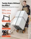VEVOR Stair Climbing Cart, 330 lbs Stair-Climbing Capacity, Heavy-Duty Folding T