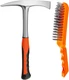 Welding/Chipping Hammer,28oz Professional Slag Removal Hammer and Wire Brush Set