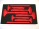 New Snap-on&trade; Foam Tray Ball Peen Dead Blow Hammer Set HBBD6FR 8 16 24 32 40 56oz