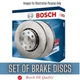 Brake Discs Rear Fits JAGUAR XJ Opt1/2 Vented X350 3.0 3.6 4.2 8269746890